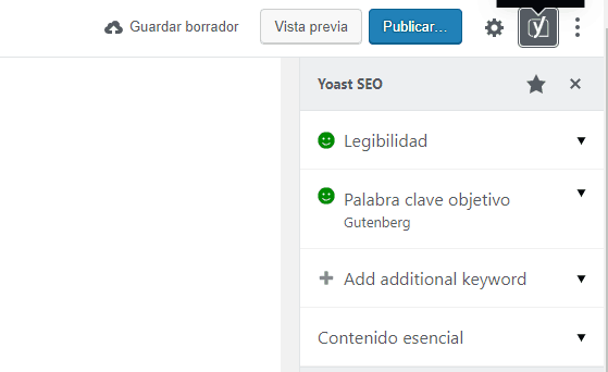 yoast gutenberg